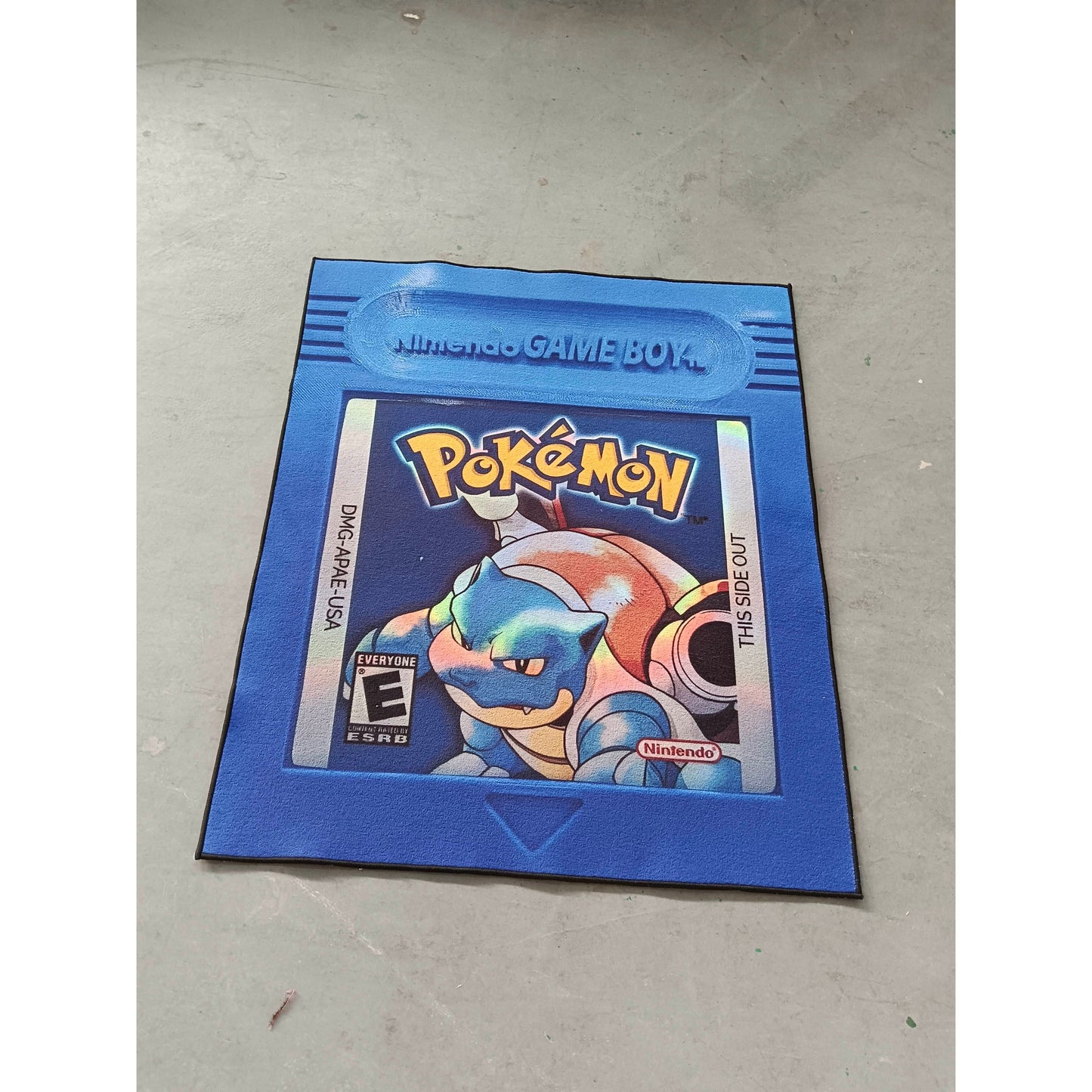 Blastoise Disc Card Custom Rug, Front Side