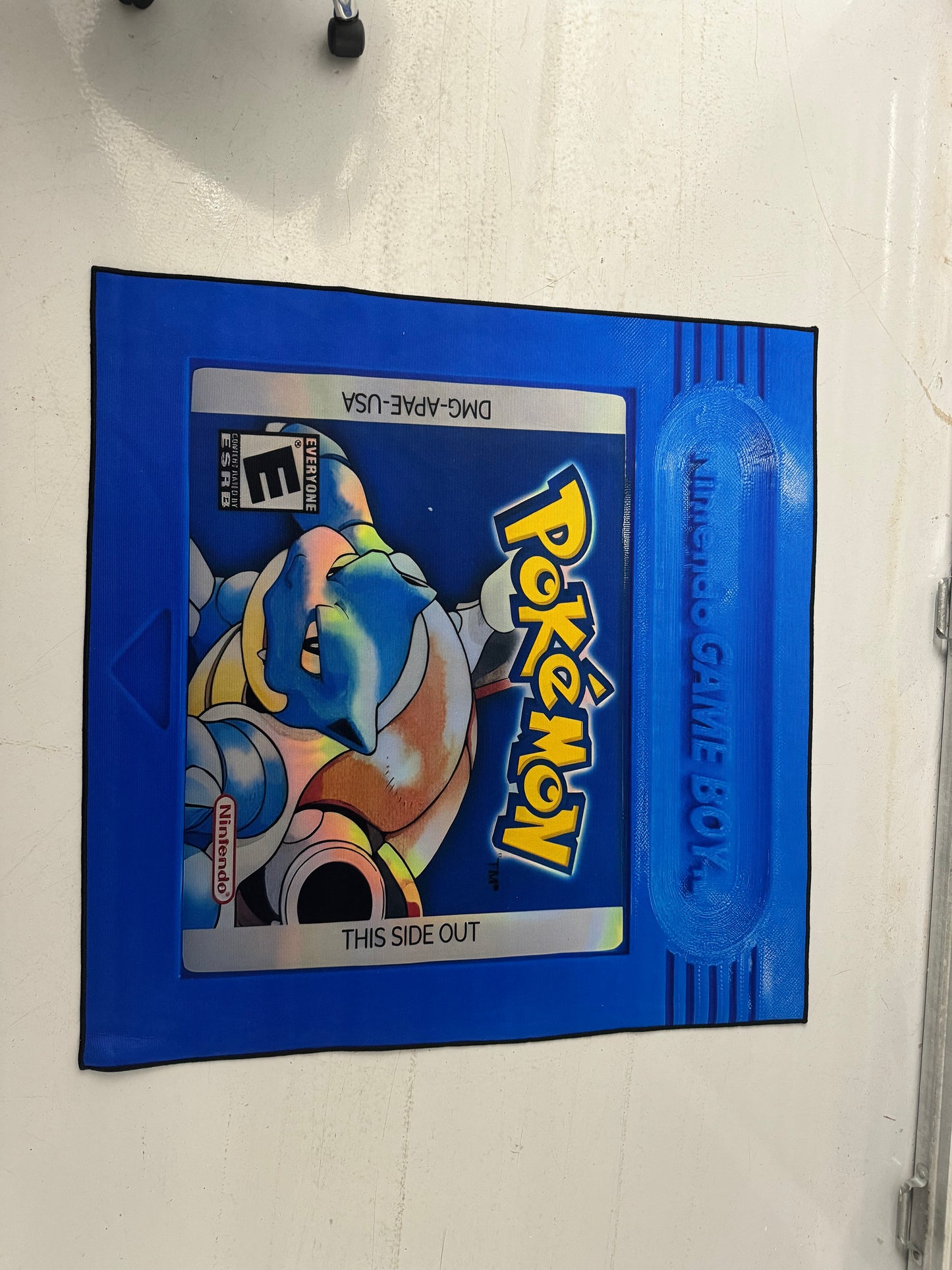 Blastoise Disc Card Custom Rug, Front Side View