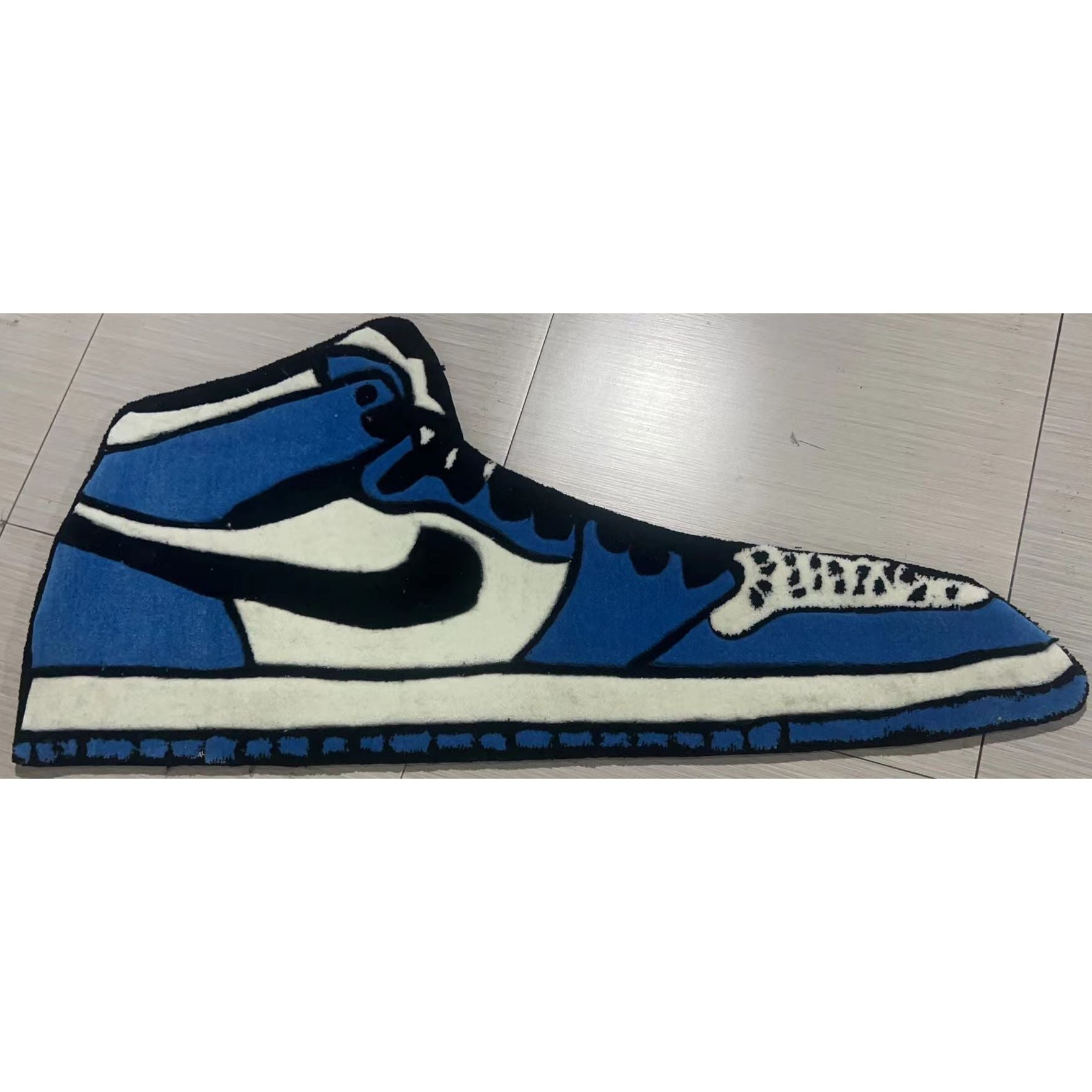 Jordan 1 Obsidian Custom Rug, Front Side