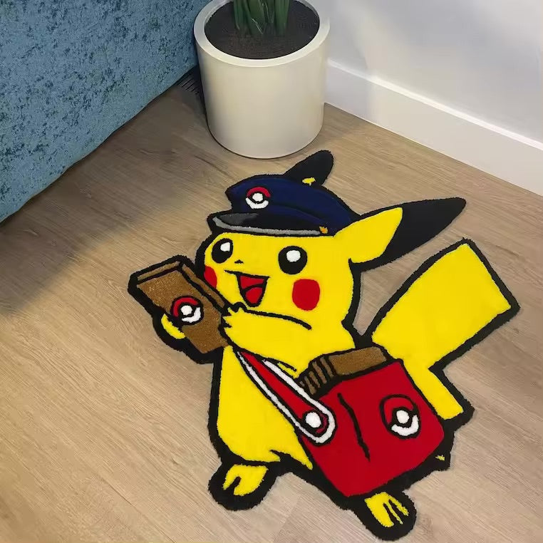 Mail Pikachu Custom Rug, Front Side