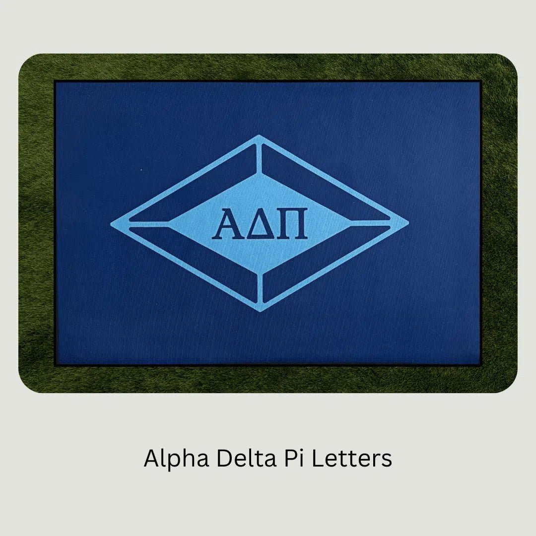 Alpha Delta Pi Letters Custom Sorority Rug – Stylish Greek Life Decor - Custom Rug | Sirenicate Rugs