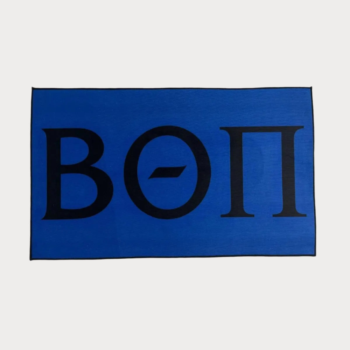 Beta Theta Pi Custom Greek Letter Rug – Blue Fraternity Floor Decor - Custom Rug | Sirenicate Rugs