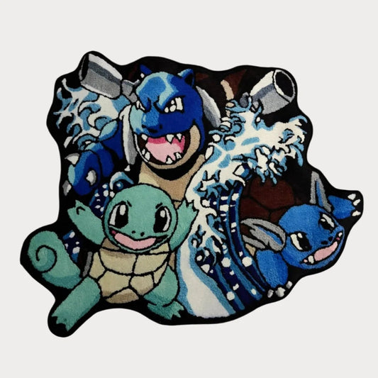 Blastoise Evolution 1 Rug - Custom Rug | Sirenicate Rugs