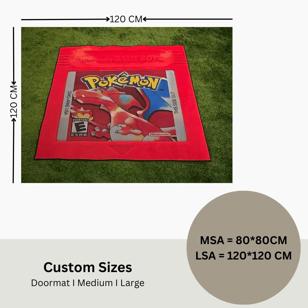 Charizard Gameboy Rug - Custom Rug | Sirenicate Rugs