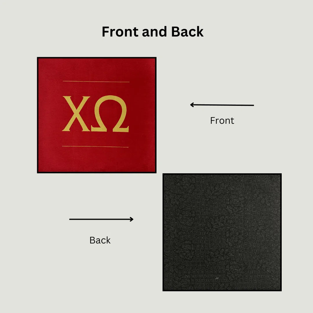 Chi Omega Custom Rug - Official Sorority Rug with Greek Letters - Custom Rug | Sirenicate Rugs