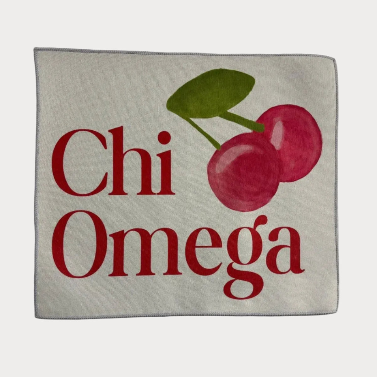 Chi Omega Custom Sorority Rug – Official Sorority Design with Cherry Motif - Custom Rug | Sirenicate Rugs