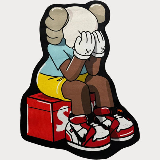 Crying KAWS Custom Rug - Custom Rug | Sirenicate Rugs