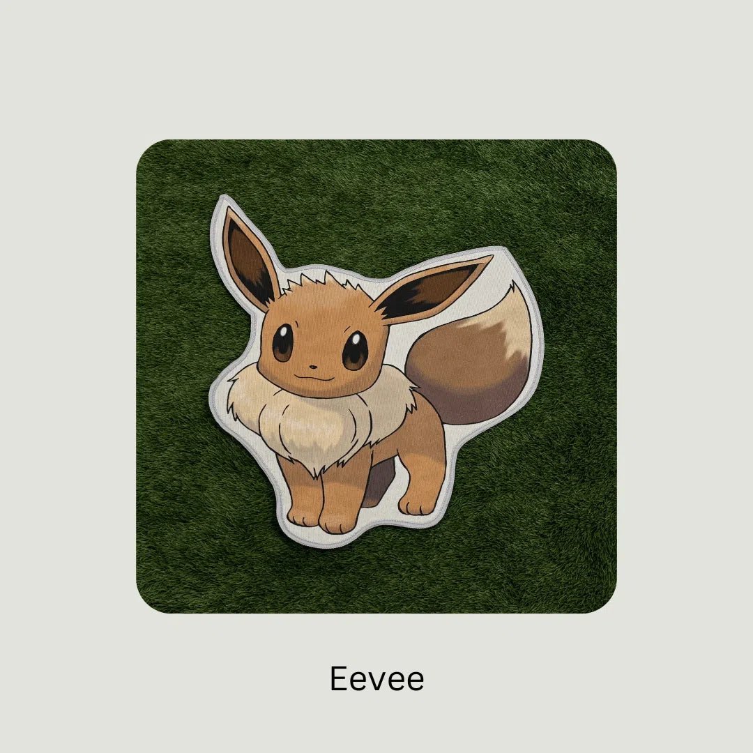 Custom Eevee Pokemon Rug – Soft, Plush, and Vibrant Area Rug for Fans - Custom Rug | Sirenicate Rugs