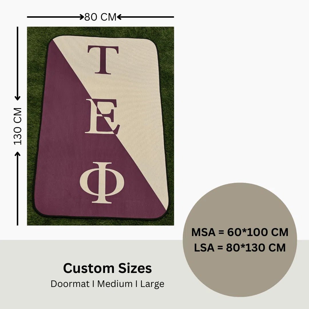 Custom Tau Epsilon Phi Rug - Official Greek Life Fraternity Rug - Custom Rug | Sirenicate Rugs