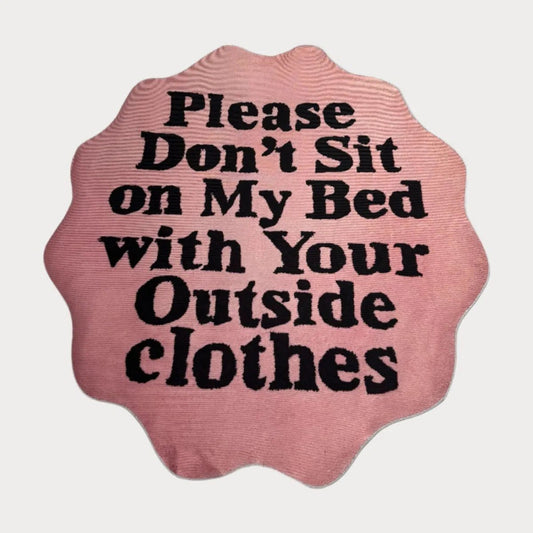 Don't Sit on My Bed Custom Rug - Custom Rug | Sirenicate Rugs