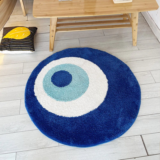 Evil Eye Custom Rug, front Side