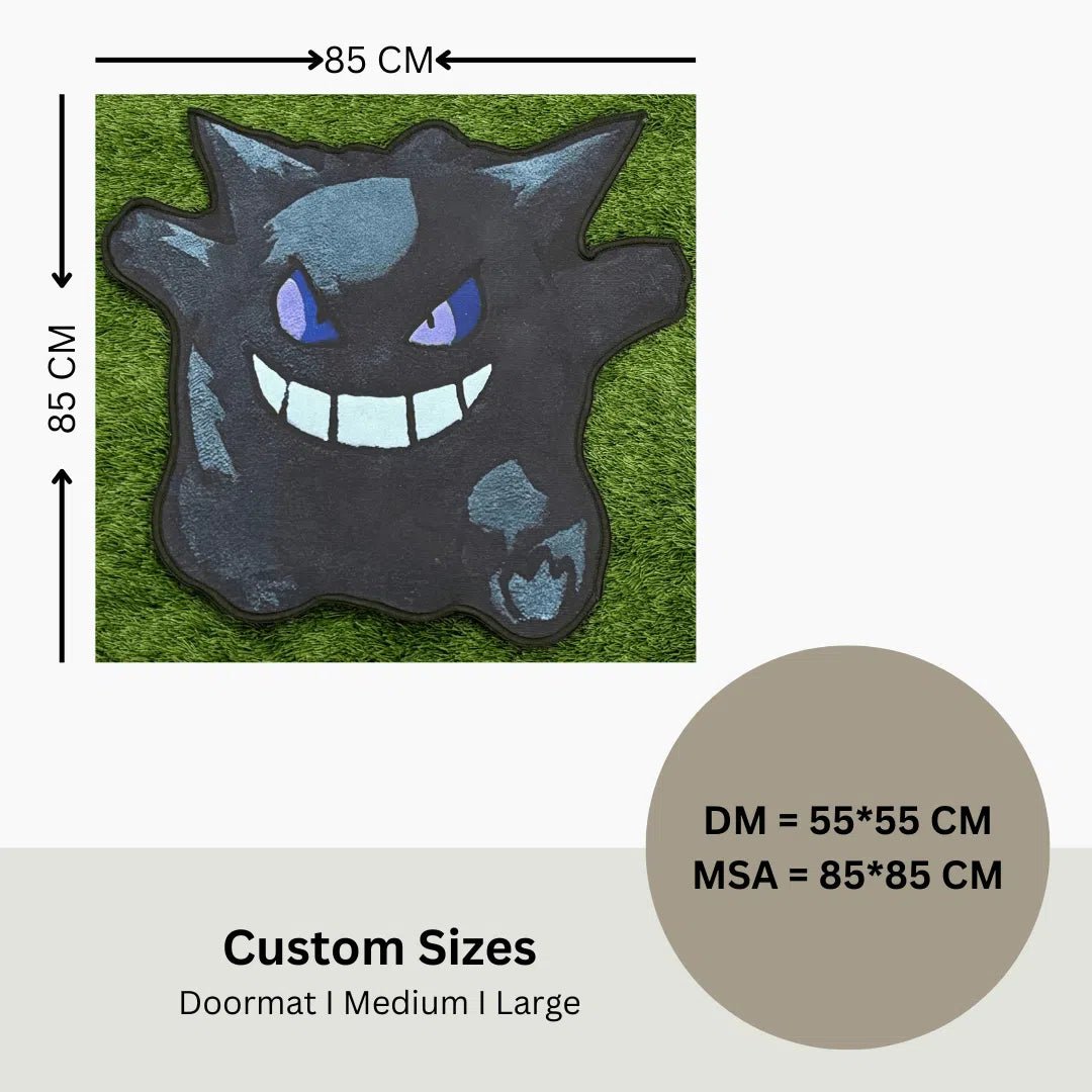 Gengar Pokémon Rug – Limited Edition Custom Rug for Pokémon Fans - Custom Rug | Sirenicate Rugs