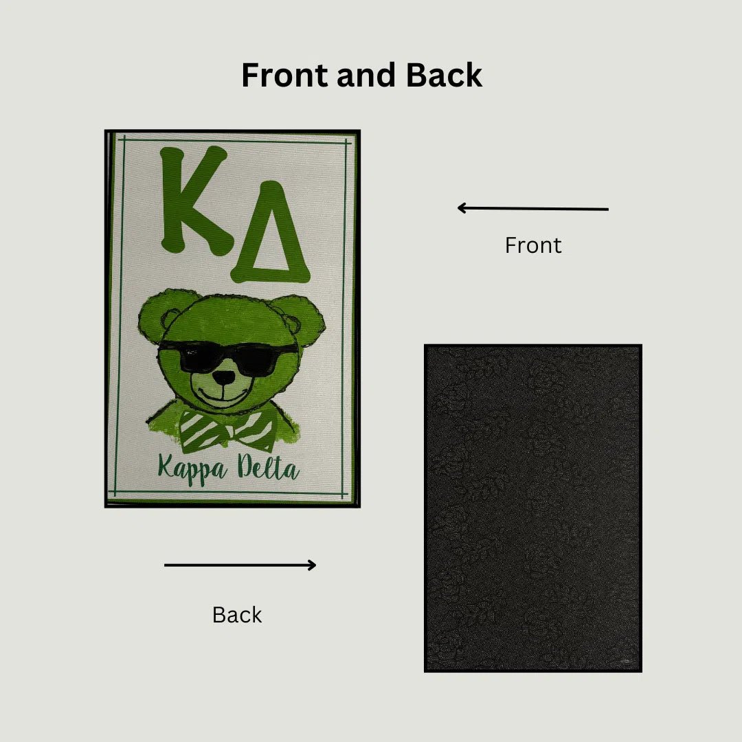 Kappa Delta Bear Custom Sorority Rug – Stylish Greek Life Decor - Custom Rug | Sirenicate Rugs