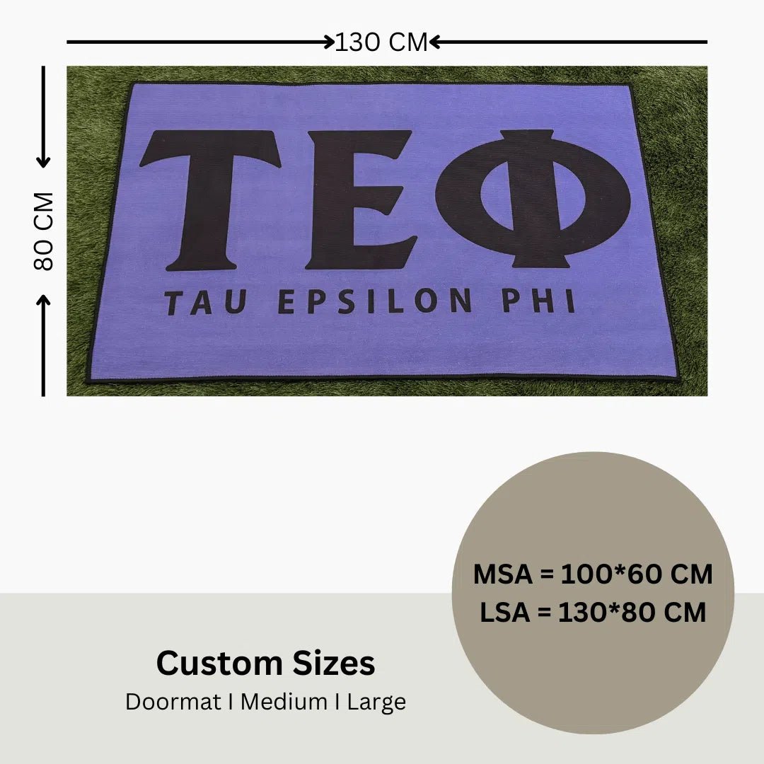 Tau Epsilon Phi Custom Rug – Official Fraternity Rug with Greek Letters - Custom Rug | Sirenicate Rugs