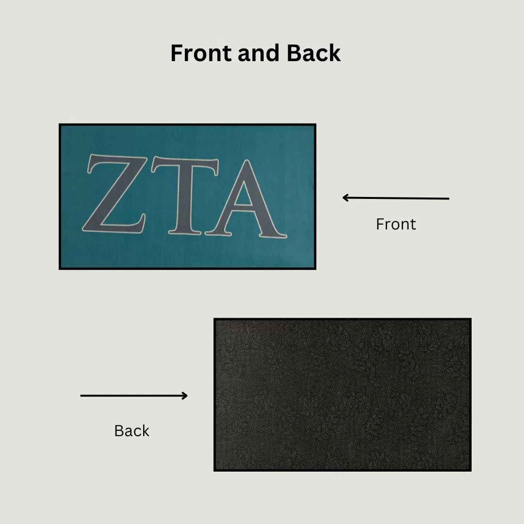 ZETA Letters Greek Life Rug – Custom Sorority Decor - Custom Rug | Sirenicate Rugs